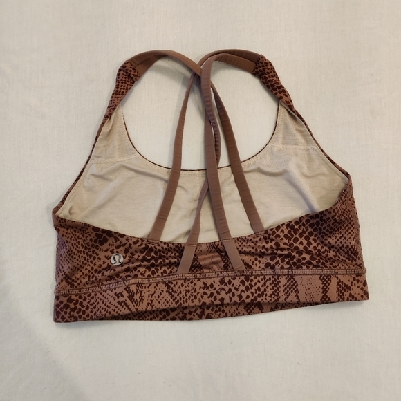 LULULEMON Energy Sport Bra Women's size 6 snakeskin pink and red - Picture 2 of 5